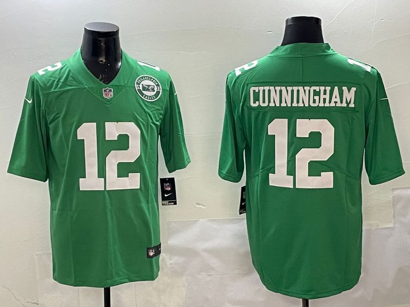 Men Philadelphia Eagles #12 Cunningham Green 2025 Nike Limited NFL Jersey style 3->philadelphia eagles->NFL Jersey